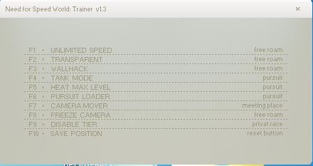Трейнер v1.3